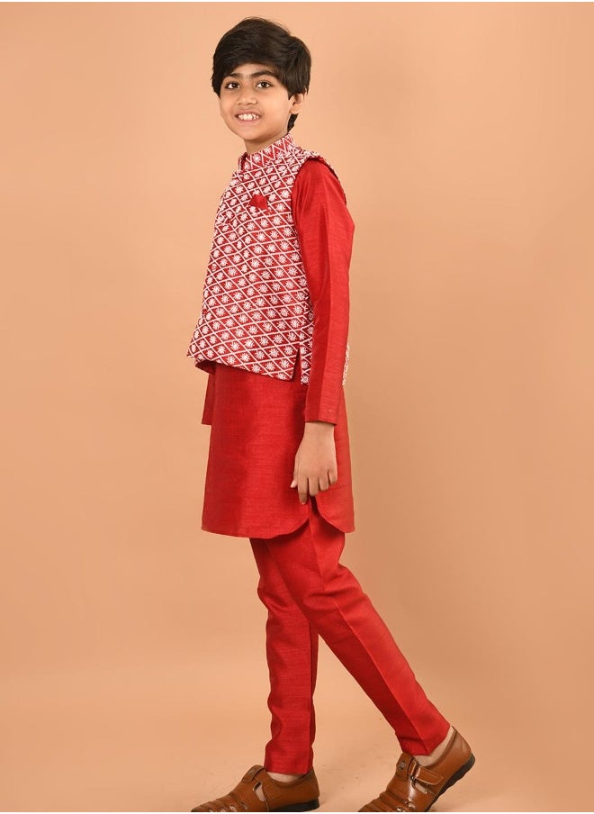 LILPICKS - طقم بيجامة كورتا مع سترة نهرو - Image 1