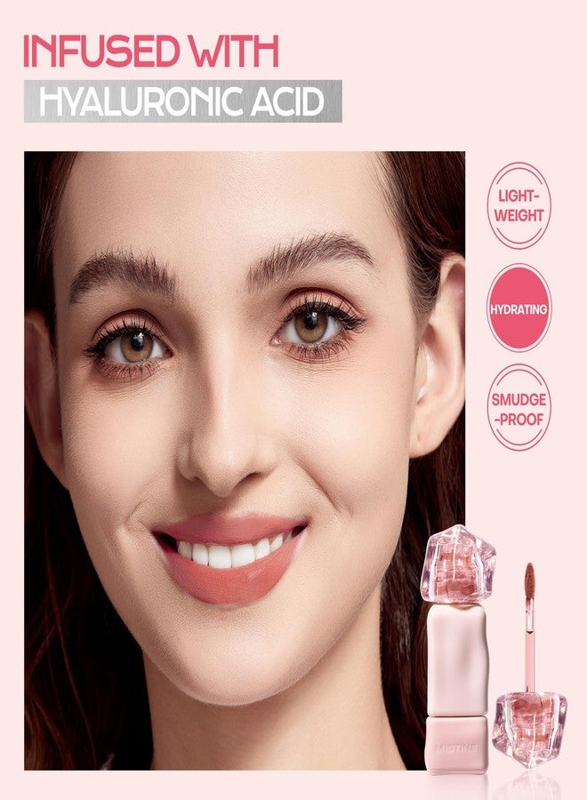 Mistine Makeup Velvet Lip Gloss Matte Lip Cream Liquid Lipstick Softening with Hyaluronic Acid Lip Tint, Non-Sticky Lightweight Lip Color V02 Pink Crush Limited Edition 0.1 fl oz - Image 4