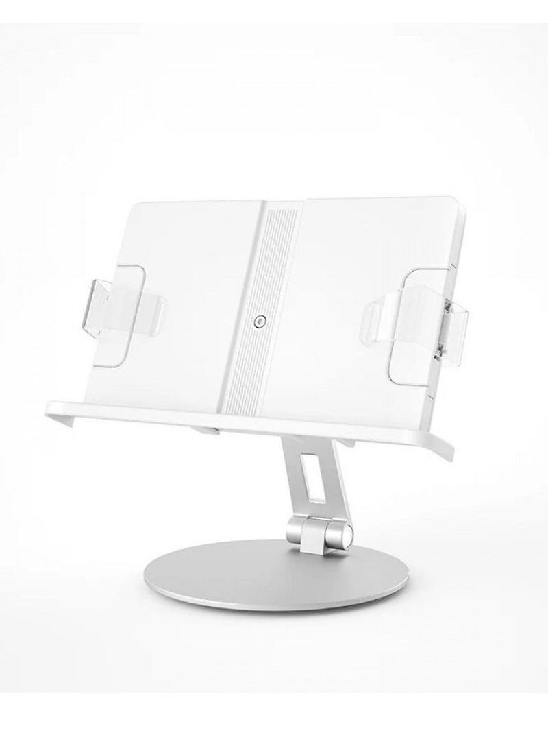 IMTNAN BOOK STAND Stand for iPads and Tablets, Swivel Stand, White  - Image 2