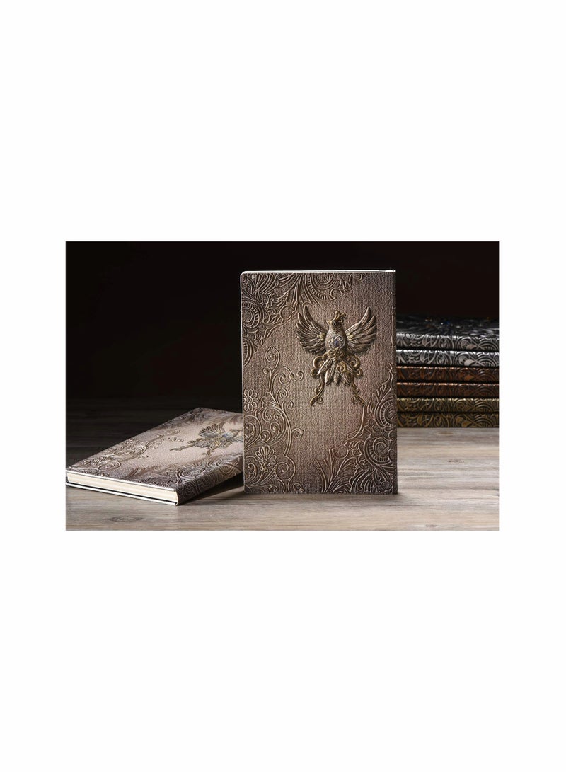 KASTWAVE Hardback Notebook A5 Lined, Vintage Leather Journal Notebook, Embossed Handmade Writing Diary, Brown and Ivory Pages Note Book, Birthday Gift for Women Men Friends Kids, Colorful - Image 4