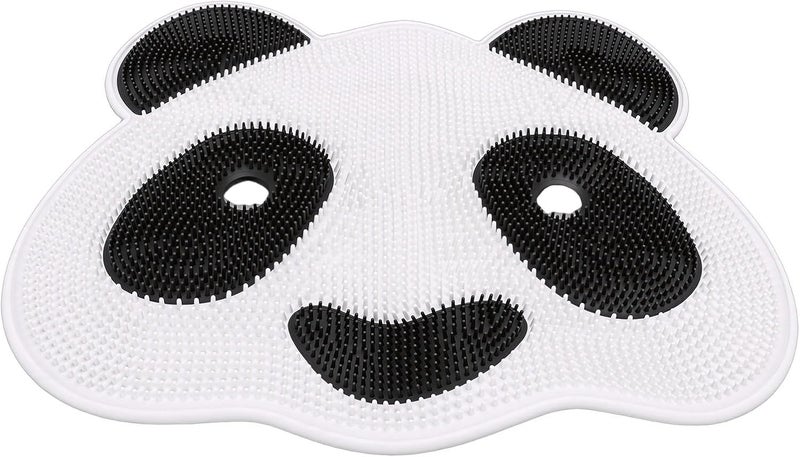ZJchao Panda Shape Foot Scrubber Massage Mat with Suckers Non Slip Shower Exfoliating Mat for Bathroom TPE Material Home Spa Relaxation - Image 5