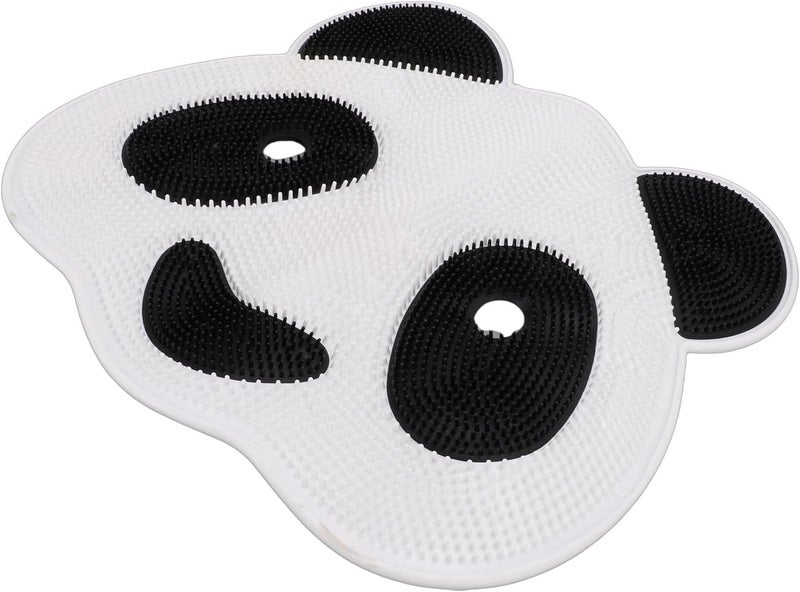 ZJchao Panda Shape Foot Scrubber Massage Mat with Suckers Non Slip Shower Exfoliating Mat for Bathroom TPE Material Home Spa Relaxation - Image 2