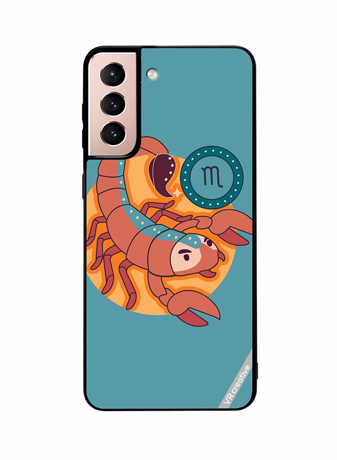 VR CREATIVE Protective Case Cover For Samsung Galaxy S21 5G The Scorpion Zodiac Signs Design Multicolour - Image 1
