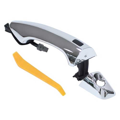 ApplianPar Front Driver Side Left Exterior Door Handle Chrome for Hyundai Santa Fe 20132018 Santa Fe Sport 20132018 Santa Fe XL 20132019 - Image 1