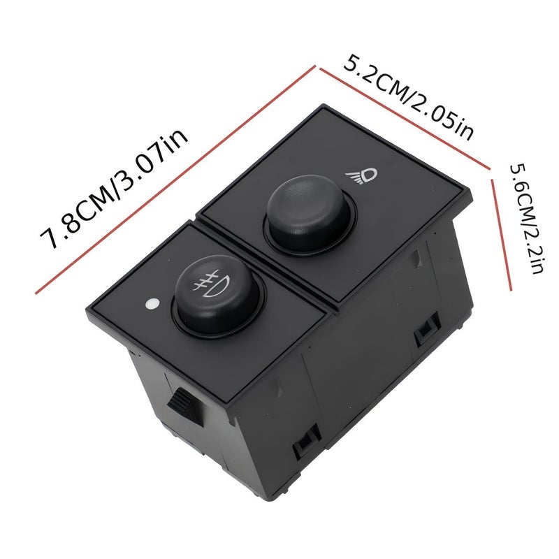 15143597 Fog Lamp Control Light Button Switch For GMC Sierra Chevy Silverado 1500 2003 2004 2005 2006 2007 - Image 2