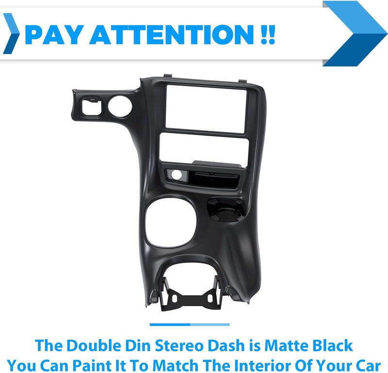 ECOTRIC Double Din Stereo Dash Installation Compatible with 1997-2004 Chevrolet Corvette C5 Replacement for 10407815 - Image 2