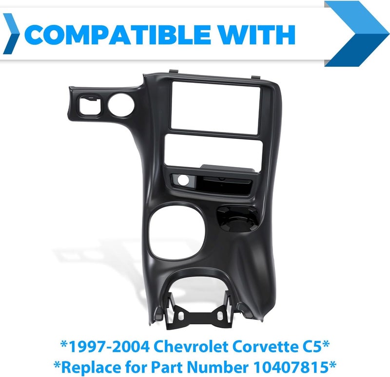 ECOTRIC Double Din Stereo Dash Installation Compatible with 1997-2004 Chevrolet Corvette C5 Replacement for 10407815 - Image 5
