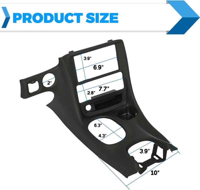 ECOTRIC Double Din Stereo Dash Installation Compatible with 1997-2004 Chevrolet Corvette C5 Replacement for 10407815 - Image 3