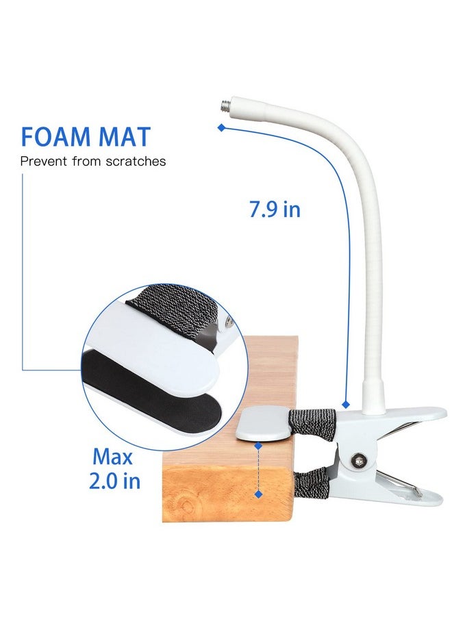 iTODOS Flexible Baby Monitor Clip Camera Mount Compatible with Infant Optics DXR-8 and DXR-8 Pro Baby Monitor, Flexible Long Gooseneck Arm, Baby Monitor Holder for Crib Wherever You Like Without Tools  - Image 4