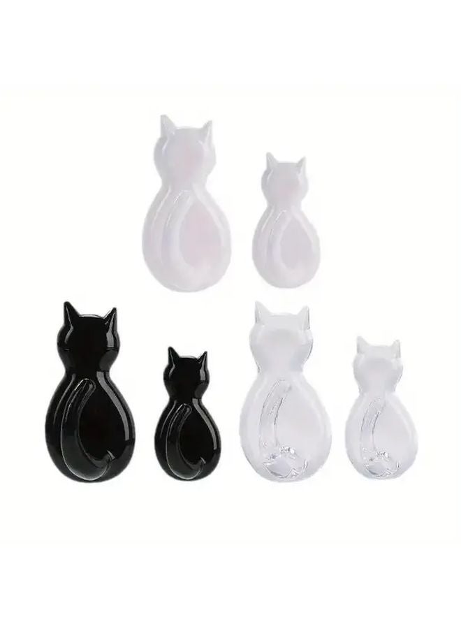 Transparent Cat Tail Sticky Hooks Wall Mounted No Drill Waterproof Space Saving - Image 5