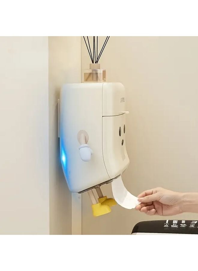 Red Wall Mounted Tissue Box No Drill Home Decor For Living Room Bedroom - Image 5