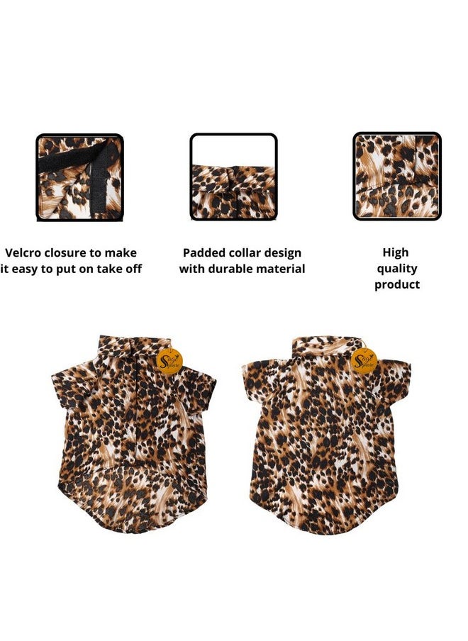 Sage Square Crazy Printed Dog Shirt, Trending Dog Shirt, Ultra Soft & Light Weight, Comfortable & Breathable Dog Apparel, Trendy Outfit (Xxxlarge - 30 Inch) (Leopard Print)  - Image 4
