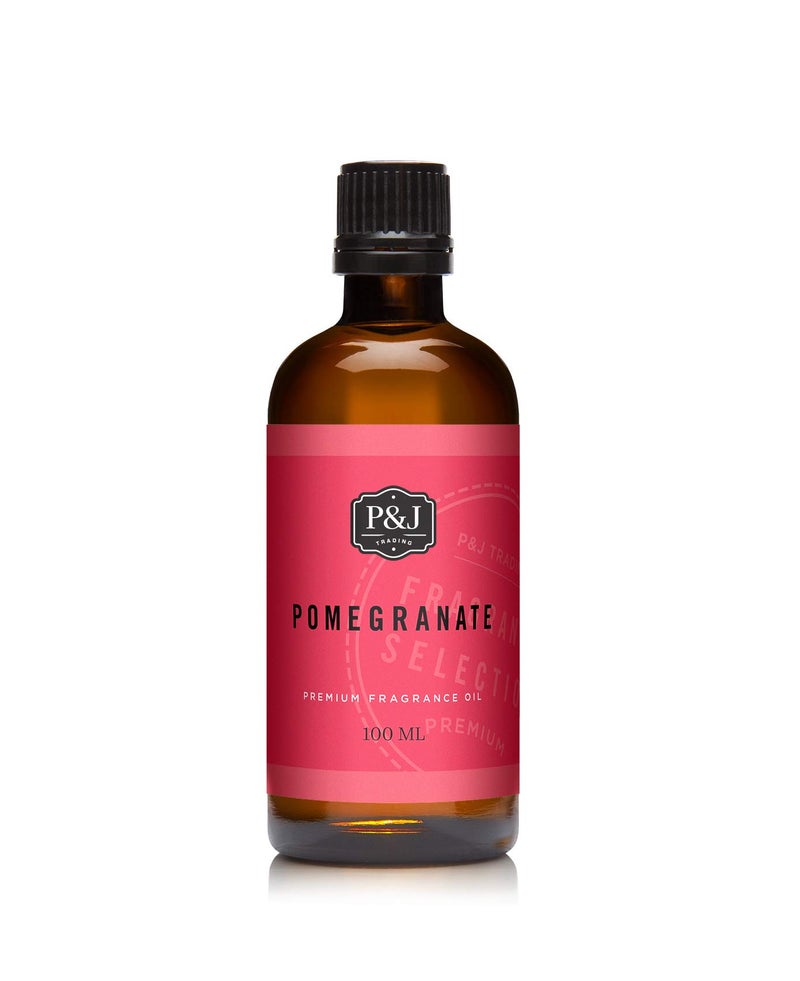 PJ Trading Fragrance Oil Pomegranate Oil 100ml Candle Scents for Candle Making Freshie Scents Soap Making Supplies Diffuser Oil Scents