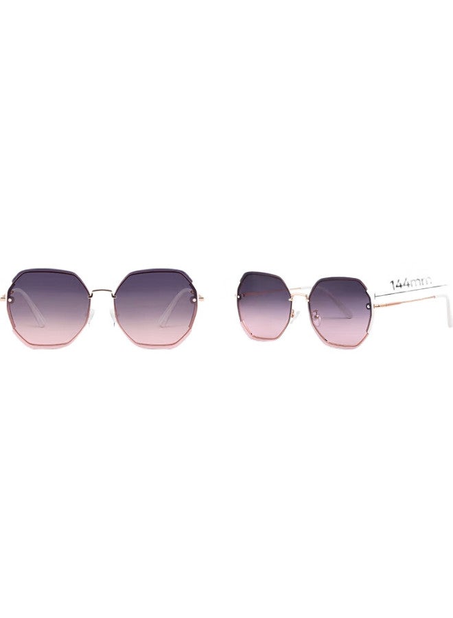 VEGOOS Polarized Sunglasses For Women Fashion Polygon Oversized Frame Driving Glasses 4727 - Image 1