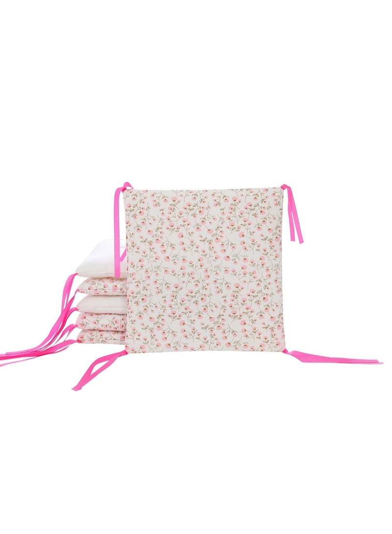 Baby Crib Bumper Set with Angel Teddy Bear Design, Pink - Image 5