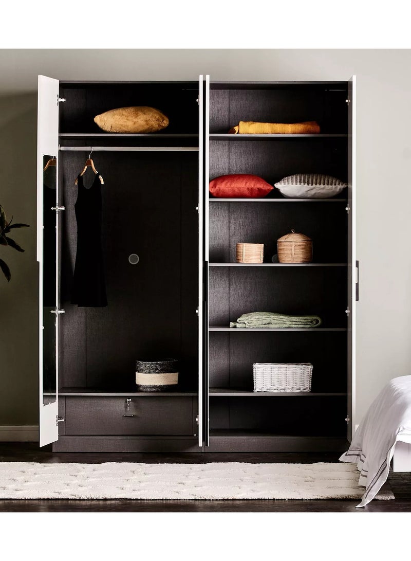 ملاذ هاوس خزانة ملابس بأربعة أبواب - MZWD012 - 60 طول × 220 ارتفاع × 160 عرض - Image 3