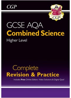 New GCSE Combined Science AQA Higher Complete Revision & Practice w/ Online Ed, Videos & Quizzes  - Image 1