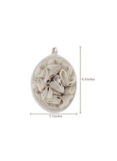 ORiTi Ball Exfoliating Body Loofah Pad Shower Scrubber Ball Shower Glove with Flower Bath Ball 6 PCS  - Image 5