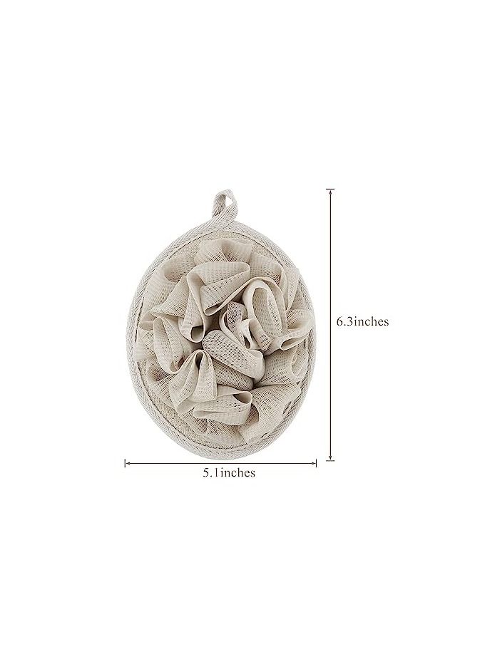 ORiTi Ball Exfoliating Body Loofah Pad Shower Scrubber Ball Shower Glove with Flower Bath Ball 6 PCS  - Image 5