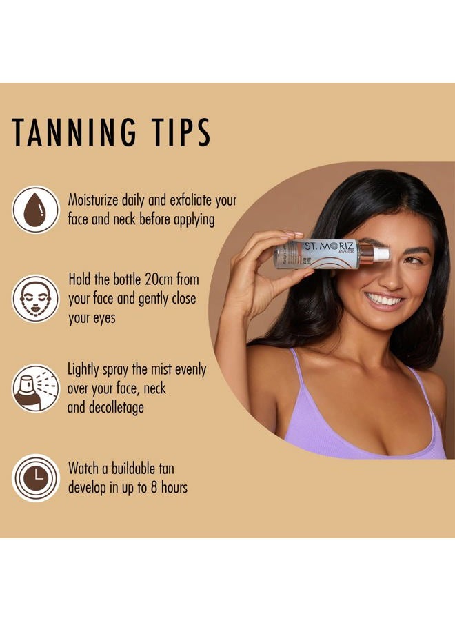 St. Moriz St Advanced Instant Tanning Face Mist with Aloe Vera & Vitamin E, Fast Drying Vegan Fake Tan, Medium (150ml) - Image 5