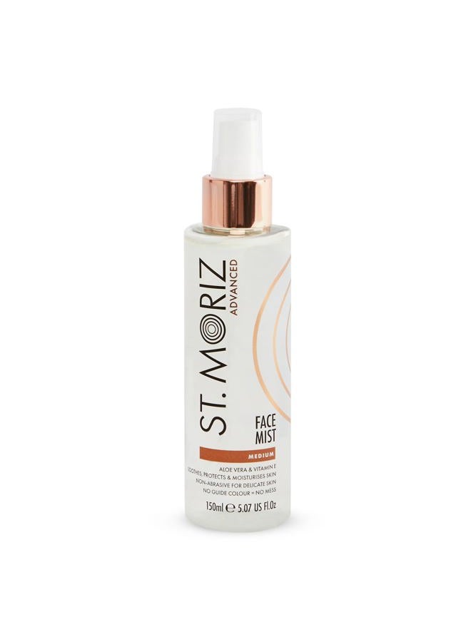 St. Moriz St Advanced Instant Tanning Face Mist with Aloe Vera & Vitamin E, Fast Drying Vegan Fake Tan, Medium (150ml) - Image 1