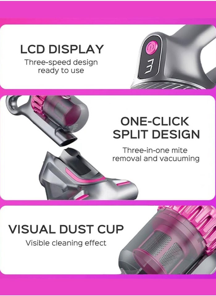 Joshberg 4 in 1 Cordless Vacuum Cleaner,10000Pa UV Mite Removal, Stick Handheld Vacuum Cleaner Ultra Quiet,Lightweight Vacuum Cleaner with HEPA Filter For Home/Car/Pet and Carpet Cleaning  - Image 3