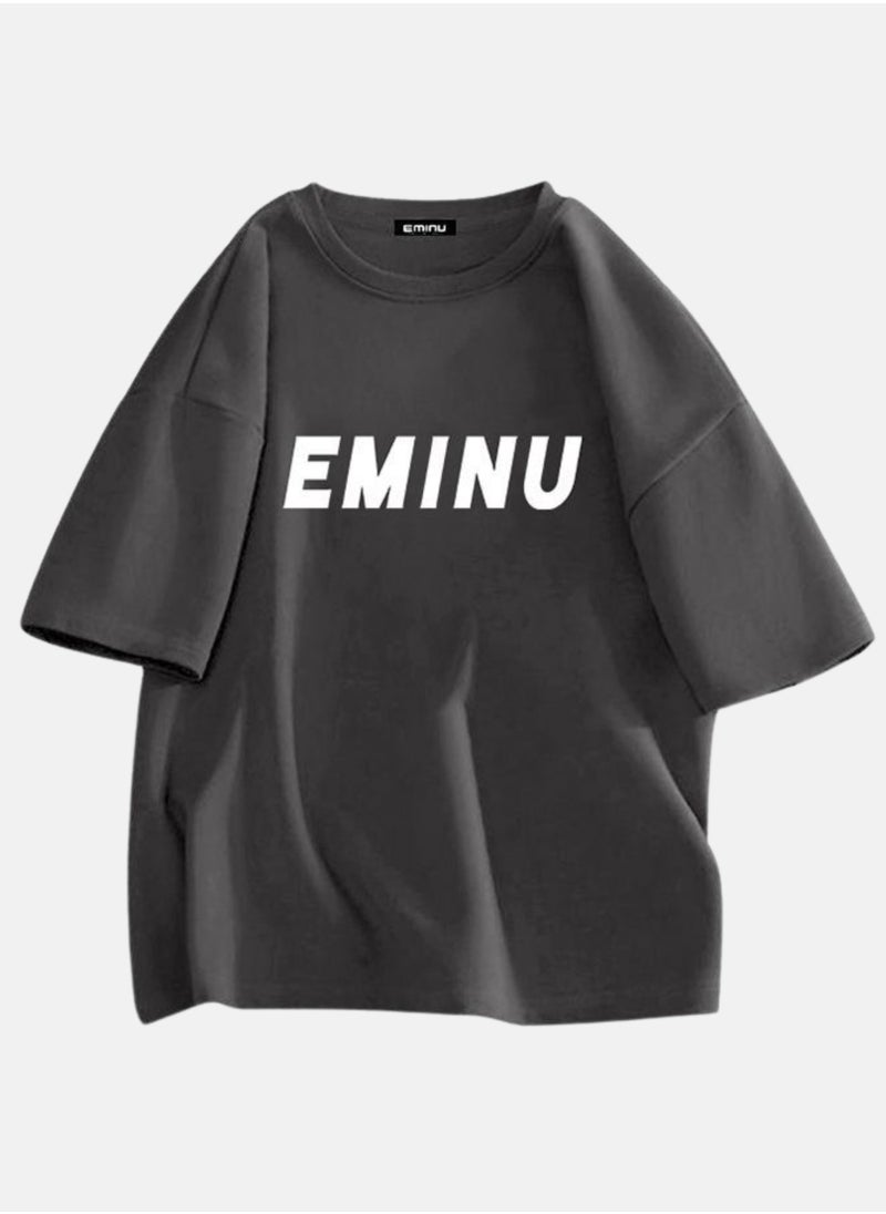 Grey EMINU Printed Unisex Oversized T-shirt - pzsku/ZAB9C85F394D2DF4AEA4CZ/45/_/1716652629/6af791b2-a0f2-495e-b002-add2e4ea96aa