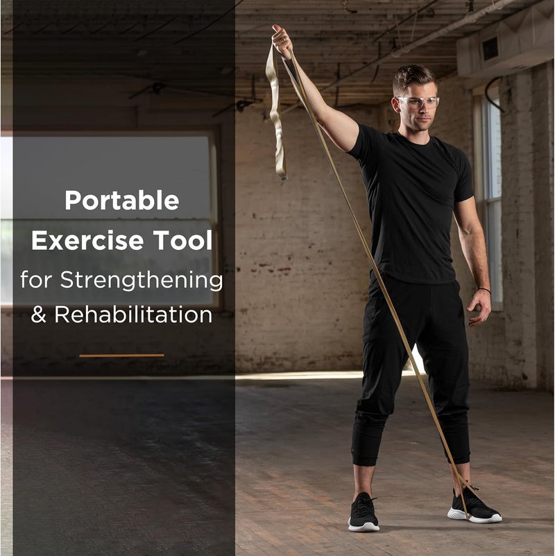 TheraBand CLX Exercise Bands - 5 Feet, Gold Resistance Band for Strength Training - Image 4