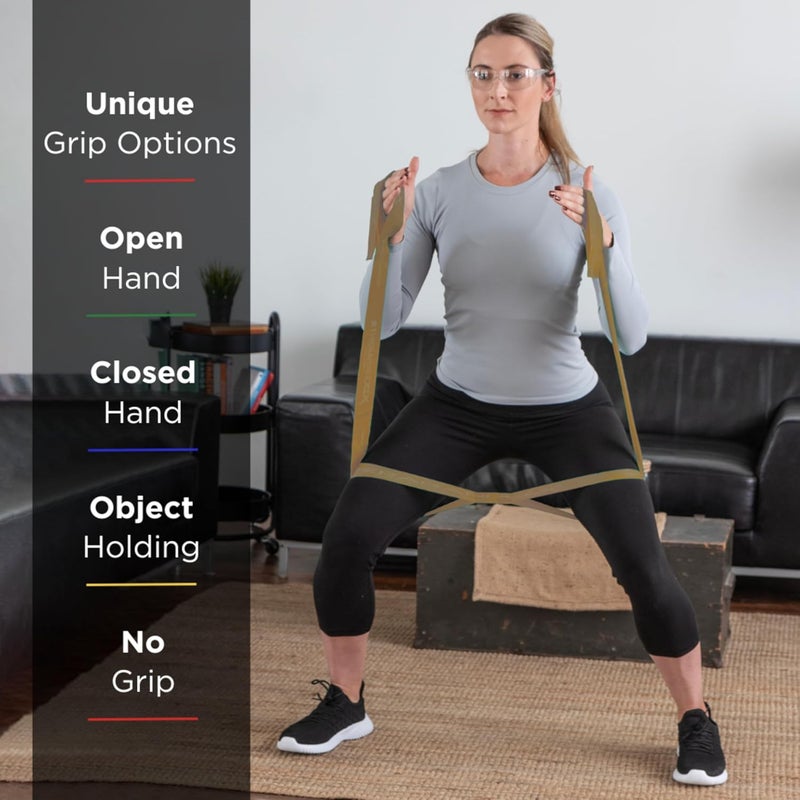 TheraBand CLX Exercise Bands - 5 Feet, Gold Resistance Band for Strength Training - Image 5