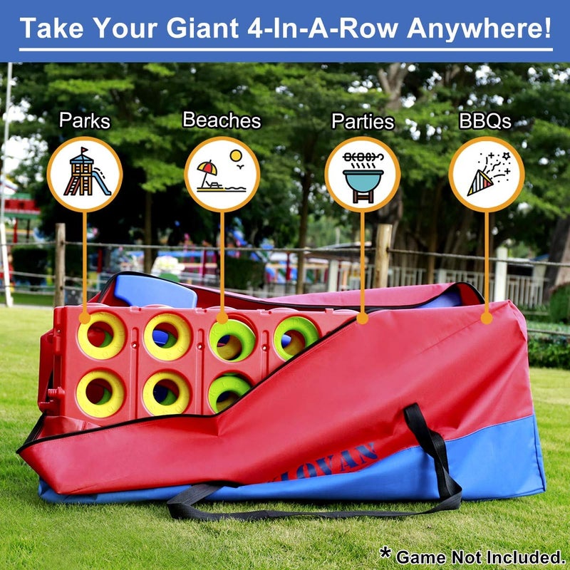 YLOVAN Giant Game Carry Storage Bag for Jumbo 4 in A Row, Large Sturdy Carrying Bag Easily Transport Store Life Size, Take Your 4-in-a-Row Anywhere (Game Not Included) - Image 4