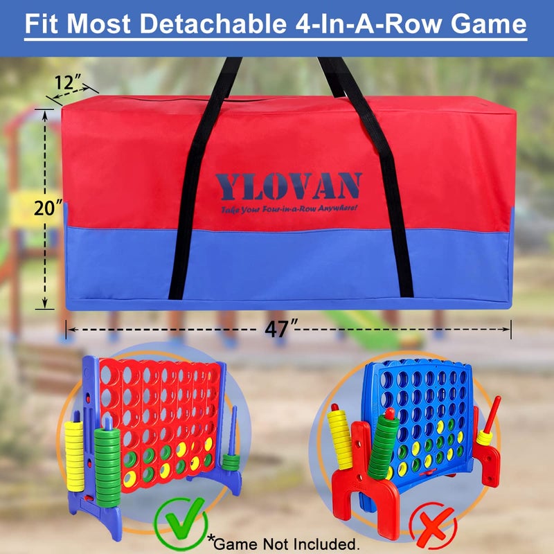 YLOVAN Giant Game Carry Storage Bag for Jumbo 4 in A Row, Large Sturdy Carrying Bag Easily Transport Store Life Size, Take Your 4-in-a-Row Anywhere (Game Not Included) - Image 2