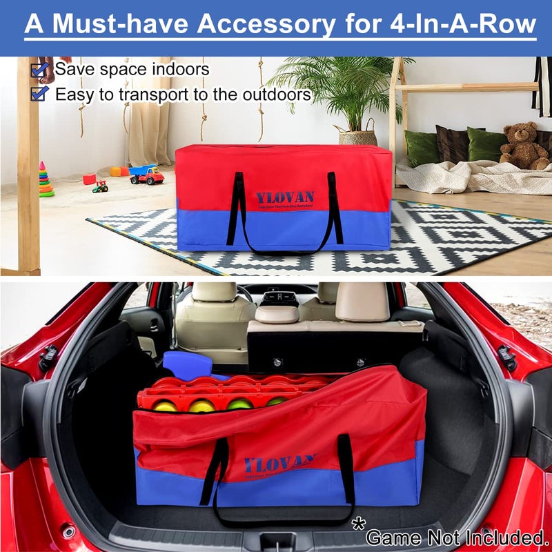 YLOVAN Giant Game Carry Storage Bag for Jumbo 4 in A Row, Large Sturdy Carrying Bag Easily Transport Store Life Size, Take Your 4-in-a-Row Anywhere (Game Not Included) - Image 5