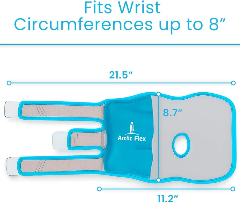 VIVE Wrist Ice Pack Wrap with Compression for Carpal Tunnel Relief  Hand Brace with Hot  Cold Therapy for Inflammation Arthritis Swelling  PostSurgery Gray - Image 5