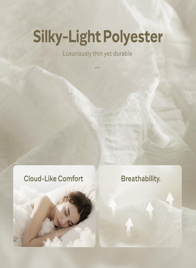 طقم أغطية وسائد جيليموني القياسي من قماش السيرسيكر، عبوة من قطعتين، أغطية وسائد بيضاء قابلة للتهوية مع إغلاق ظرفي، أغطية وسائد سرير من البوليستر المحكم لأغطية سرير أنيقة (الوسائد غير متضمنة) - Image 3