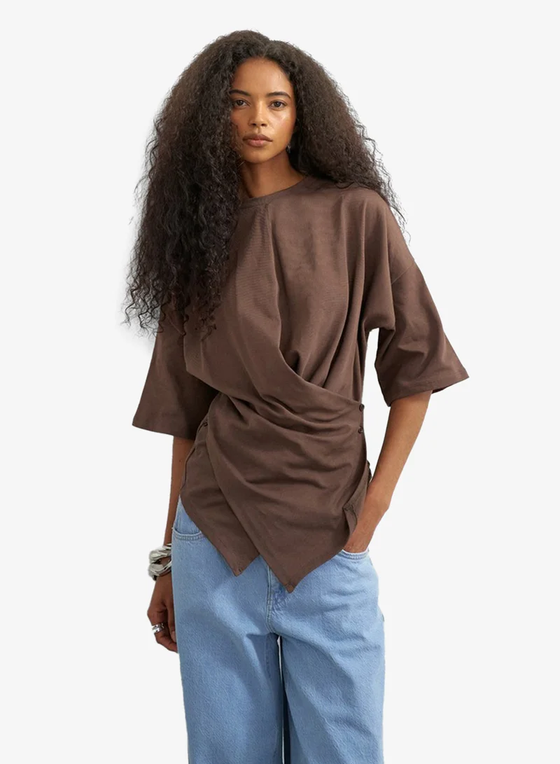 Topshop Wrap Style T-Shirt
