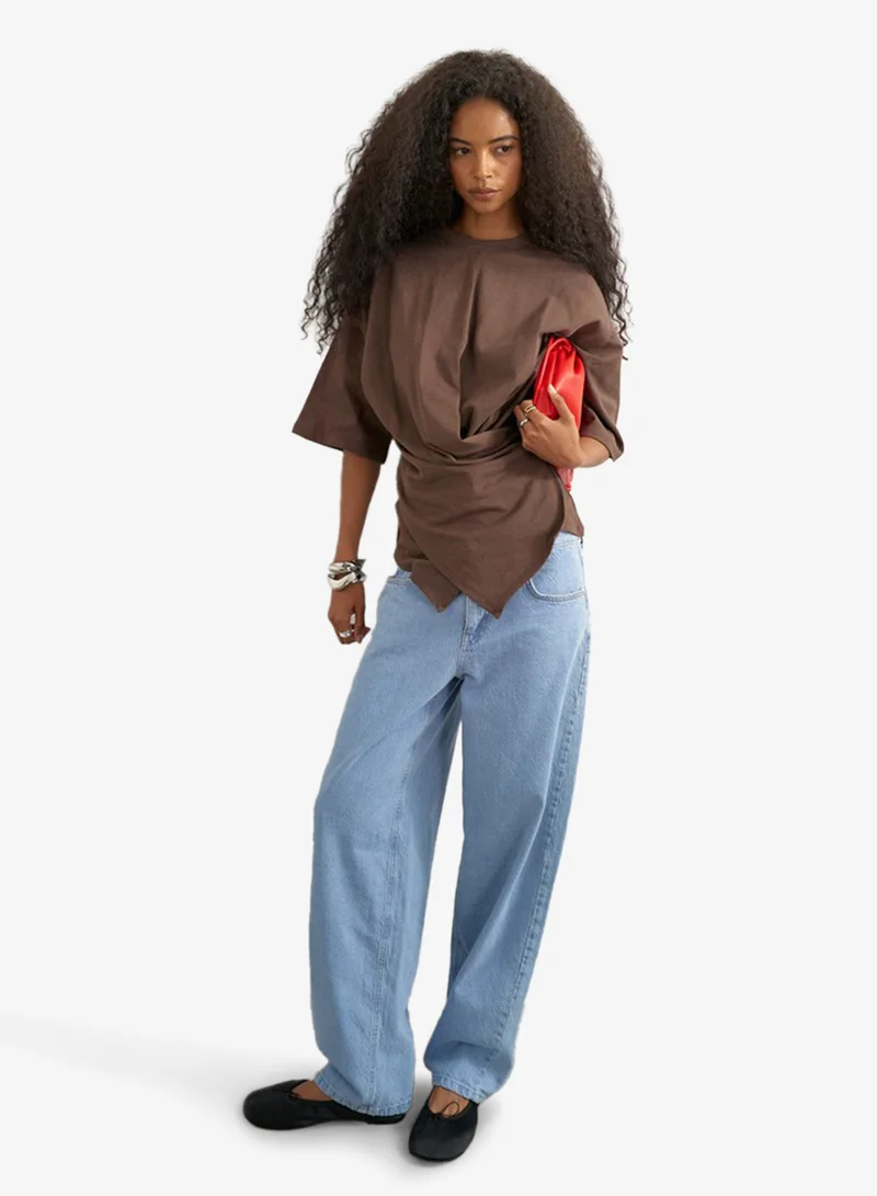 Topshop  Wrap Style T-Shirt for Women | Best Price UAE