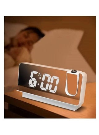 Projector Alarm Clock, Projection Digital Alarm Clock Radio with USB Charger Ports, Dual Alarms, Snooze Model, 4 Dimmer, Large Mirror LED Loud Alarm Clock - pzsku/ZAB9CB2A0AF66F7516114Z/45/_/1671219168/90d668e8-84ee-44b9-ac0f-2ebc18bd163b