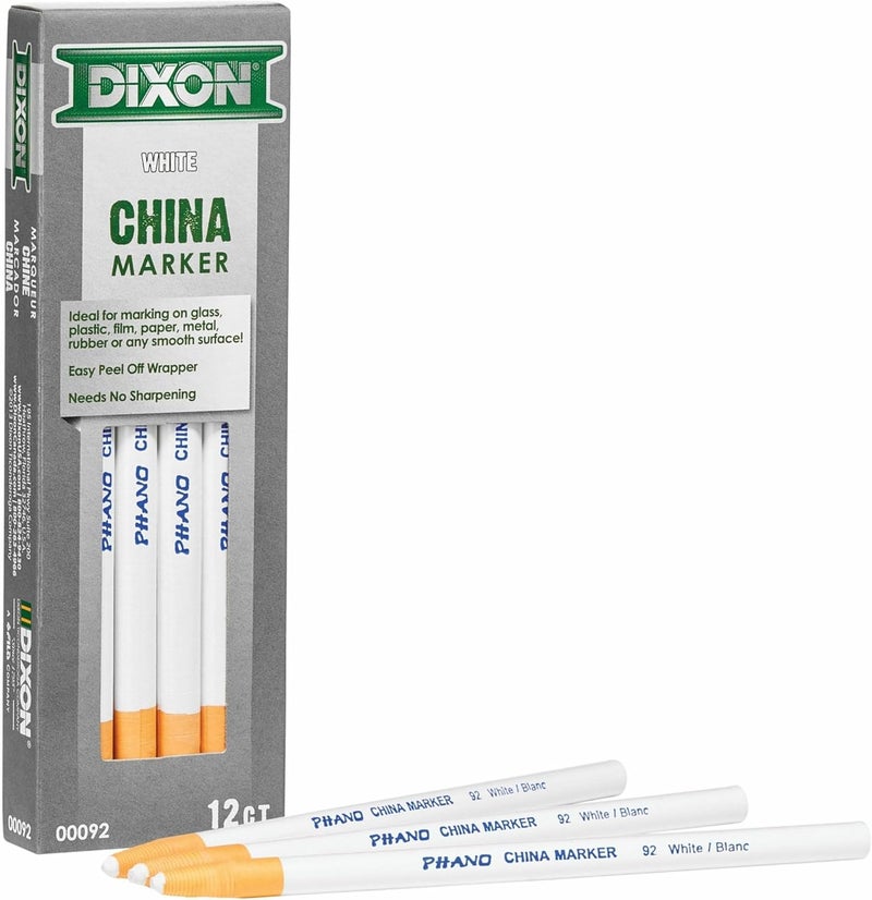 Dixon علامات دكسون فانو البيضاء للصين - علبة من 12 - Image 5