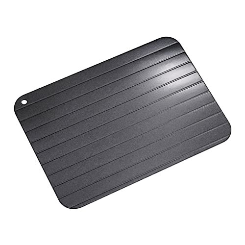 Yctze Metal Aluminum Fast Safe Food Defrosting Tray, Quick Defrosting Plate for Meat, Home Kitchen Gadget, Defrosting Tray for Frozen Food - Image 1