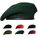 Gajaous British Military Berets for Men and WomenWool and Leather Beret HatsMultiple Colours Army Beret - Image 2