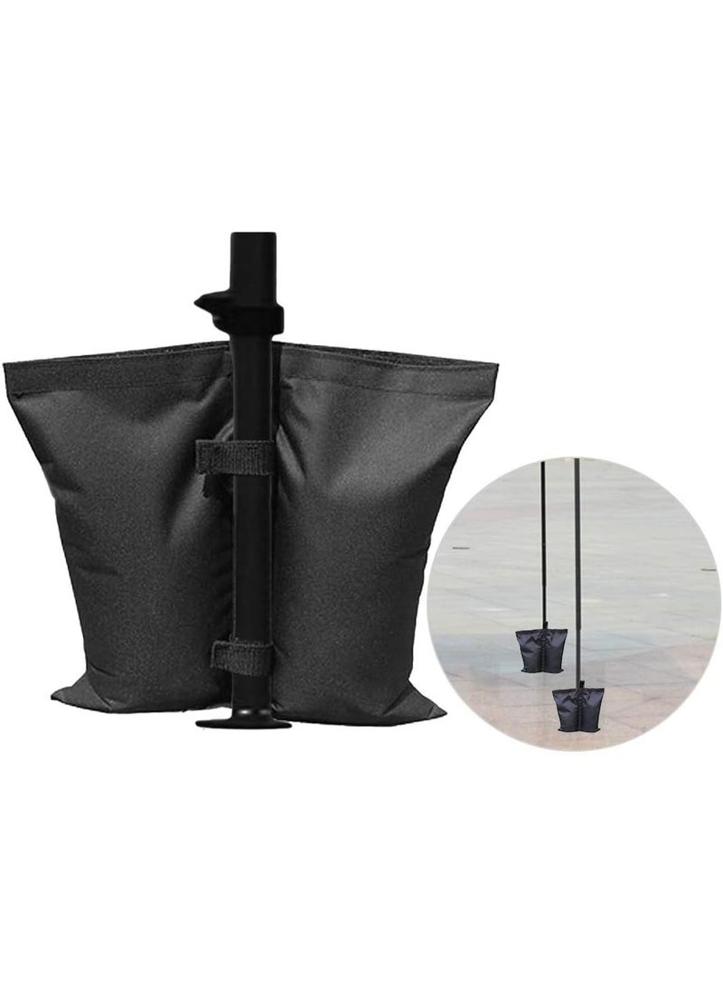 Sand Bags for Canopy Tent Heavy Duty Weights Sandbags Oxford Cloth Black Tent Fixed Sandbags, Large Capacity Good Leakproof Outdoor Sunshade Umbrella Sand Bag - Image 1