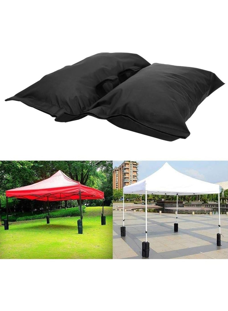 Sand Bags for Canopy Tent Heavy Duty Weights Sandbags Oxford Cloth Black Tent Fixed Sandbags, Large Capacity Good Leakproof Outdoor Sunshade Umbrella Sand Bag - Image 4
