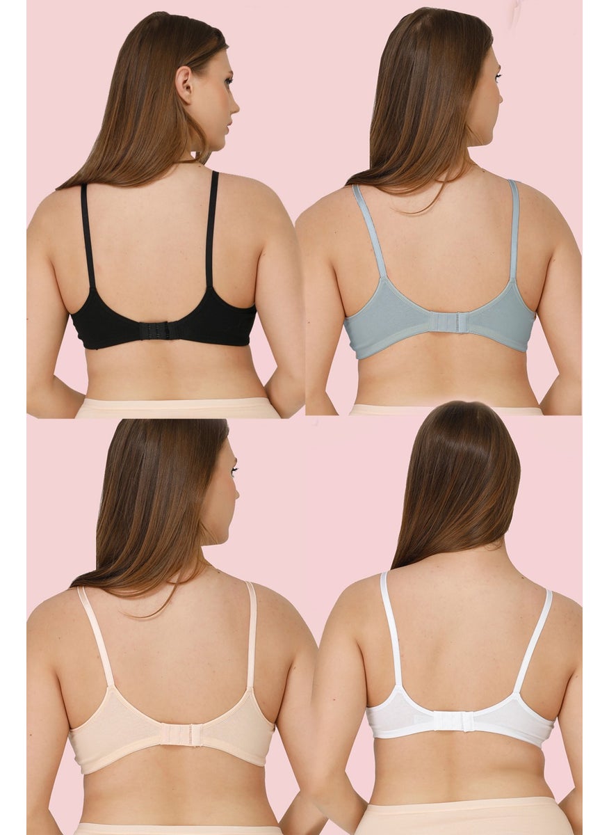 Parlingerie 4-Piece Nursing Bra Black-White-Nude-Grey  - Image 3