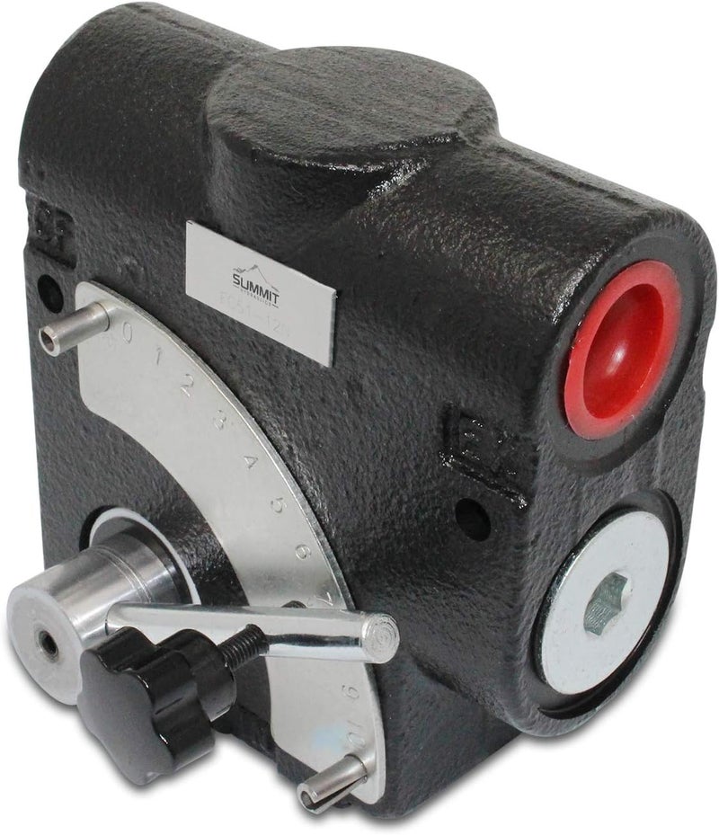 Summit Hydraulics Hydraulic Adjustable Variable Flow Control Valve, 0-30 GPM, 3/4” NPT Port Size - Image 1