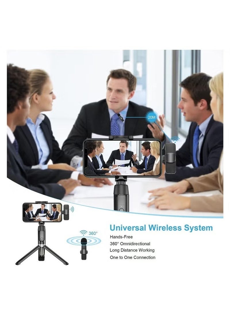 Saudi Select Wireless Lavalier Microphone for Type-C Phone- Plug-Play Wireless Mic with 2 Microphone for USB-C Android Phone and iPhone Video Recording- Interview- Vlog- Auto Sync and Noise Reduction- 2.4 GHZ - Image 5