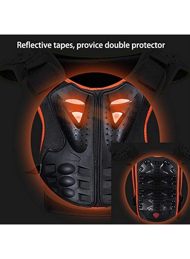 Sulaite Kids Chest Protector, Dirt Bike Motorcycle Motocross Protective Armor, Youth Riding Biking Vest Jacket, Full Body Back Spine Armor Gear Guard Protection - Image 5
