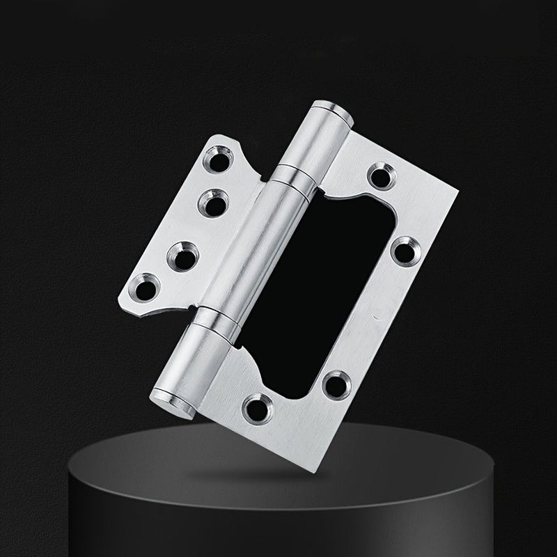Set Of 4 Heavy Duty 4 Inch Stainless Steel Door Hinges Classic Design 2 5mm Thickness Rust Resistant Thick Bearing Silent Closing Brushed Metal Finish Surface Mounted Easy Install Smooth Operation Modern Style - Image 5