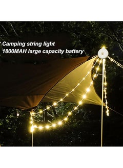 Generic Camping String Lights, 2 in 1 USB Rechargeable Outdoor String Lights IP67 Waterproof, Adjustable Bright, Portable Tent Light for Camping, Yard, and Hiking 8m  - Image 2