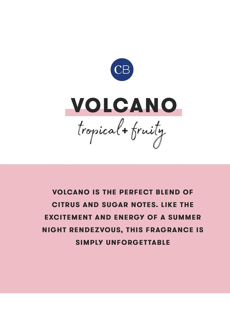 Capri Blue Capri Blue Volcano Scented Candles - Luxury Candles for Home Scented with Tropical Fruit & Sugared Citrus - Soy Candle Wax Blend - Tropical Candle - Jar Candles - Blue Candle (19 oz) - Image 3