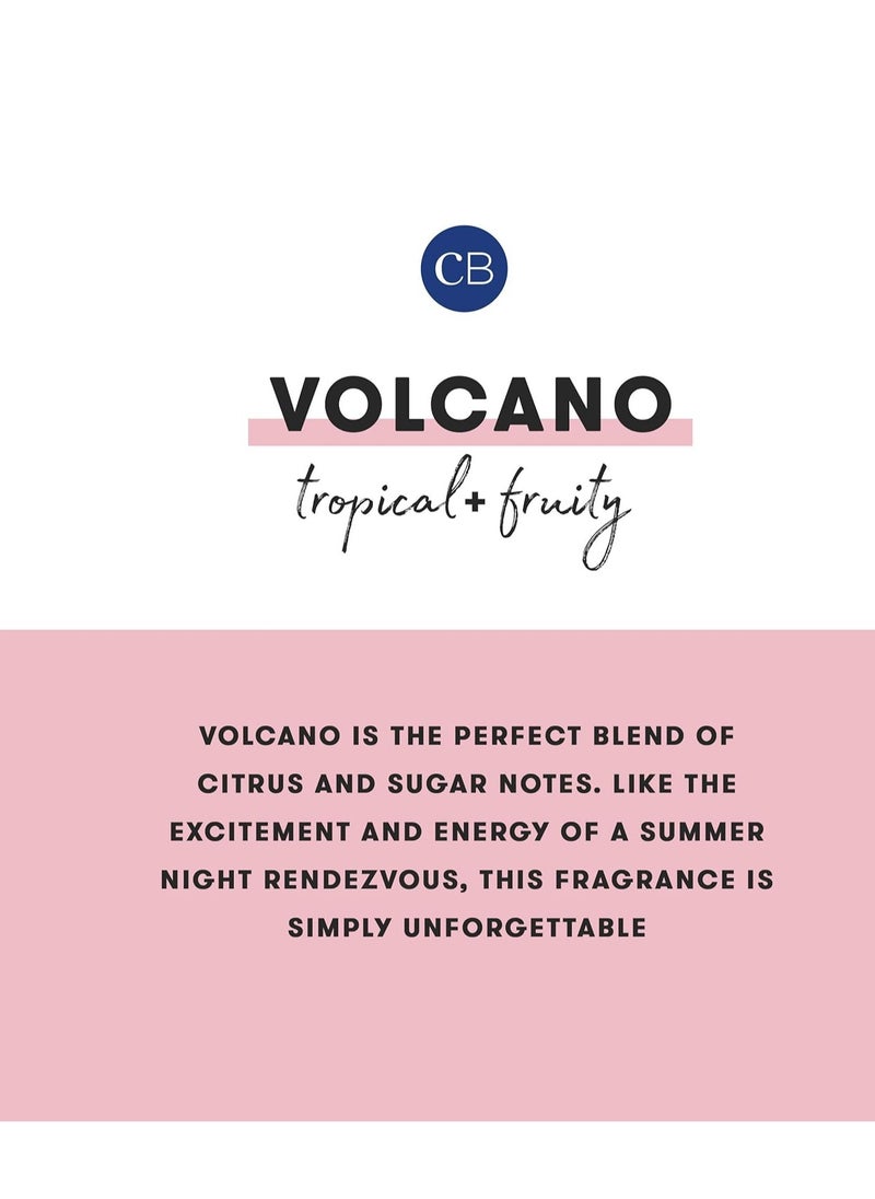 Capri Blue - Capri Blue Volcano Scented Candles - Luxury Candles for Home Scented with Tropical Fruit & Sugared Citrus - Soy Candle Wax Blend - Tropical Candle - Jar Candles - Blue Candle (19 oz) - Image 1
